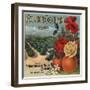 Golden Orchard Brand - Los Angeles, California - Citrus Crate Label-Lantern Press-Framed Art Print