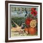 Golden Orchard Brand - Los Angeles, California - Citrus Crate Label-Lantern Press-Framed Art Print