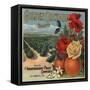 Golden Orchard Brand - Los Angeles, California - Citrus Crate Label-Lantern Press-Framed Stretched Canvas