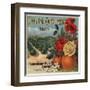 Golden Orchard Brand - Los Angeles, California - Citrus Crate Label-Lantern Press-Framed Art Print