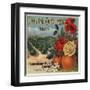 Golden Orchard Brand - Los Angeles, California - Citrus Crate Label-Lantern Press-Framed Art Print