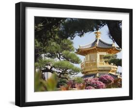 Golden Pagoda in Nan Lian Garden Near Chi Lin Nunnery, Diamond Hill, Kowloon, Hong Kong-Ian Trower-Framed Photographic Print