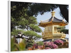 Golden Pagoda in Nan Lian Garden Near Chi Lin Nunnery, Diamond Hill, Kowloon, Hong Kong-Ian Trower-Framed Photographic Print