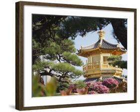 Golden Pagoda in Nan Lian Garden Near Chi Lin Nunnery, Diamond Hill, Kowloon, Hong Kong-Ian Trower-Framed Photographic Print