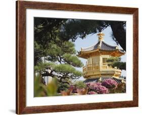 Golden Pagoda in Nan Lian Garden Near Chi Lin Nunnery, Diamond Hill, Kowloon, Hong Kong-Ian Trower-Framed Photographic Print