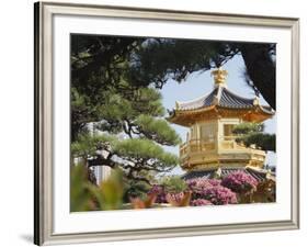 Golden Pagoda in Nan Lian Garden Near Chi Lin Nunnery, Diamond Hill, Kowloon, Hong Kong-Ian Trower-Framed Photographic Print