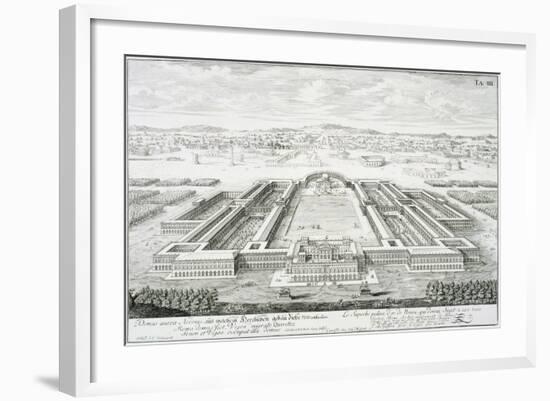 Golden Palace of the Emperor Nero, Rome, from "Entwurf Einer Historischen Architektur," 1721-Johann Bernhard Fischer Von Erlach-Framed Giclee Print