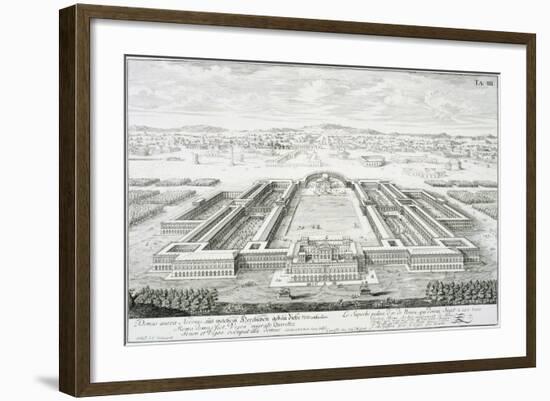 Golden Palace of the Emperor Nero, Rome, from "Entwurf Einer Historischen Architektur," 1721-Johann Bernhard Fischer Von Erlach-Framed Giclee Print