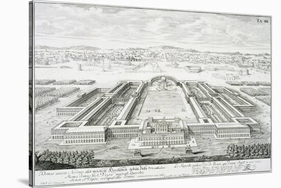 Golden Palace of the Emperor Nero, Rome, from "Entwurf Einer Historischen Architektur," 1721-Johann Bernhard Fischer Von Erlach-Stretched Canvas