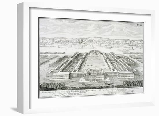 Golden Palace of the Emperor Nero, Rome, from "Entwurf Einer Historischen Architektur," 1721-Johann Bernhard Fischer Von Erlach-Framed Giclee Print