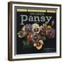 Golden Pansy Brand - Azusa, California - Citrus Crate Label-Lantern Press-Framed Premium Giclee Print