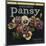 Golden Pansy Brand - Azusa, California - Citrus Crate Label-Lantern Press-Mounted Art Print