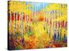 Golden Path-Marion Rose-Stretched Canvas