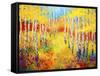 Golden Path-Marion Rose-Framed Stretched Canvas