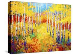 Golden Path-Marion Rose-Stretched Canvas