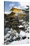 Golden Pavilion (Kinkaku-ji), UNESCO World Heritage Site, in winter, Kyoto, Japan, Asia-Damien Douxchamps-Stretched Canvas