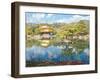 Golden Pavilion Kinkakuji Temple in Kyoto Japan-vichie81-Framed Photographic Print