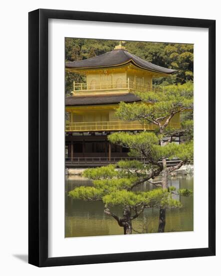 Golden Pavilion, Rokuon Ji Temple, Kinkaku Ji, Kyoto, Kansai, Honshu, Japan-Simanor Eitan-Framed Photographic Print