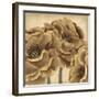 Golden Peony II-Linda Wood-Framed Giclee Print