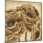 Golden Peony II-Linda Wood-Mounted Giclee Print