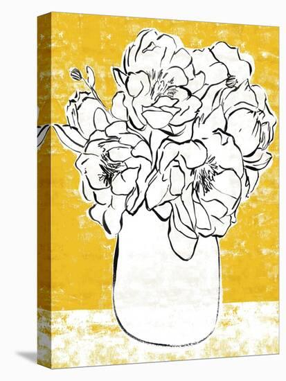 Golden Peony II-Annie Warren-Stretched Canvas