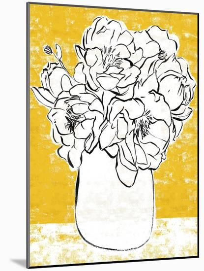 Golden Peony II-Annie Warren-Mounted Art Print