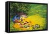 Golden Picnic, 1986-Ted Blackall-Framed Stretched Canvas