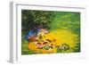 Golden Picnic, 1986-Ted Blackall-Framed Giclee Print