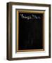 Golden Picture Frame Chalkboard Blackboard Used as Today's Menu-MarjanCermelj-Framed Art Print