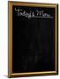 Golden Picture Frame Chalkboard Blackboard Used as Today's Menu-MarjanCermelj-Mounted Art Print