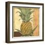 Golden Pineapple I-Jennifer Goldberger-Framed Art Print