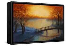 Golden Pond 2012-Lee Campbell-Framed Stretched Canvas