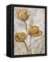 Golden Poppies on Taupe II-Tim O'toole-Framed Stretched Canvas