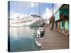 Golden Princess Cruise Ship Docked in St. John's, Antigua, Caribbean-Jerry & Marcy Monkman-Stretched Canvas