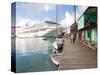 Golden Princess Cruise Ship Docked in St. John's, Antigua, Caribbean-Jerry & Marcy Monkman-Stretched Canvas