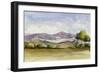 Golden Purple Landscape-Jacob Q-Framed Art Print