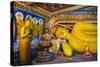 Golden Reclining Buddha at Temple of the Tooth (Temple of the Sacred Tooth Relic) in Kandy-Matthew Williams-Ellis-Stretched Canvas