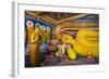 Golden Reclining Buddha at Temple of the Tooth (Temple of the Sacred Tooth Relic) in Kandy-Matthew Williams-Ellis-Framed Photographic Print