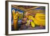 Golden Reclining Buddha at Temple of the Tooth (Temple of the Sacred Tooth Relic) in Kandy-Matthew Williams-Ellis-Framed Photographic Print