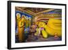 Golden Reclining Buddha at Temple of the Tooth (Temple of the Sacred Tooth Relic) in Kandy-Matthew Williams-Ellis-Framed Photographic Print