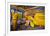 Golden Reclining Buddha at Temple of the Tooth (Temple of the Sacred Tooth Relic) in Kandy-Matthew Williams-Ellis-Framed Photographic Print