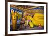 Golden Reclining Buddha at Temple of the Tooth (Temple of the Sacred Tooth Relic) in Kandy-Matthew Williams-Ellis-Framed Photographic Print