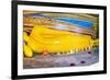 Golden Reclining Buddha at Temple of the Tooth (Temple of the Sacred Tooth Relic) in Kandy-Matthew Williams-Ellis-Framed Photographic Print