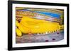 Golden Reclining Buddha at Temple of the Tooth (Temple of the Sacred Tooth Relic) in Kandy-Matthew Williams-Ellis-Framed Photographic Print