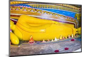 Golden Reclining Buddha at Temple of the Tooth (Temple of the Sacred Tooth Relic) in Kandy-Matthew Williams-Ellis-Mounted Photographic Print