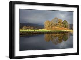 Golden Reflection in the River Brathey-null-Framed Photographic Print