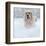 Golden Retreiver in Winter Snow-null-Framed Art Print