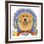 Golden Retriever Beer Label-Tomoyo Pitcher-Framed Giclee Print