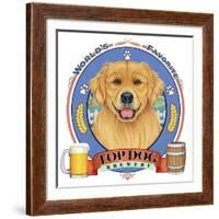 Golden Retriever Beer Label-Tomoyo Pitcher-Framed Giclee Print