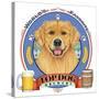 Golden Retriever Beer Label-Tomoyo Pitcher-Stretched Canvas